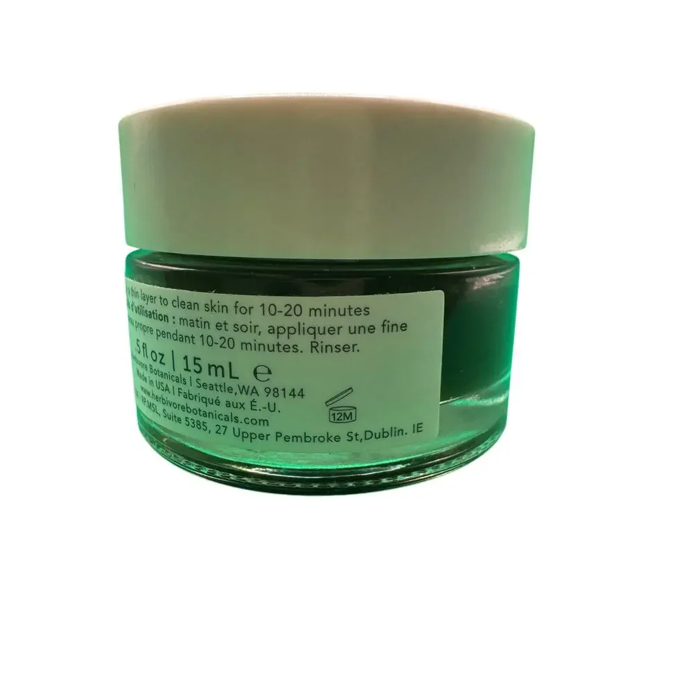 Herbivore Blue tansy Resurfacing Clarity Facial Mask 5 fl Oz / 15 mL